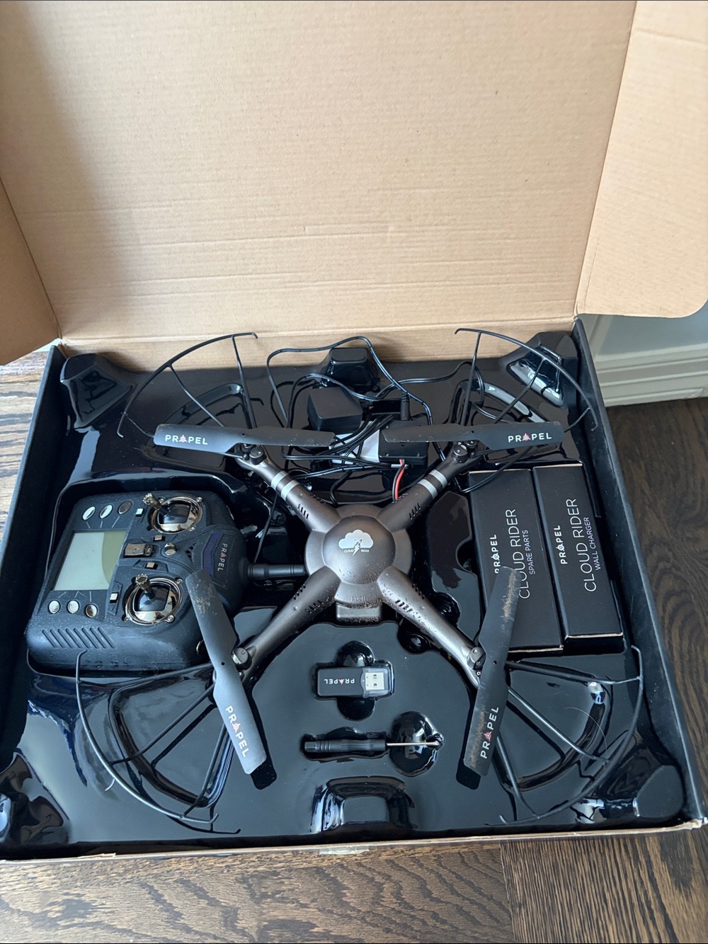 Propel Cloud Rider 2.4GHz Quadcopter Drone in Red & Black